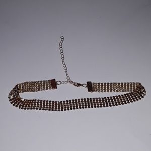 Gold choker necklace